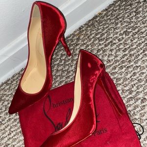 Decoltish Rossi velvet Louboutin Pumps